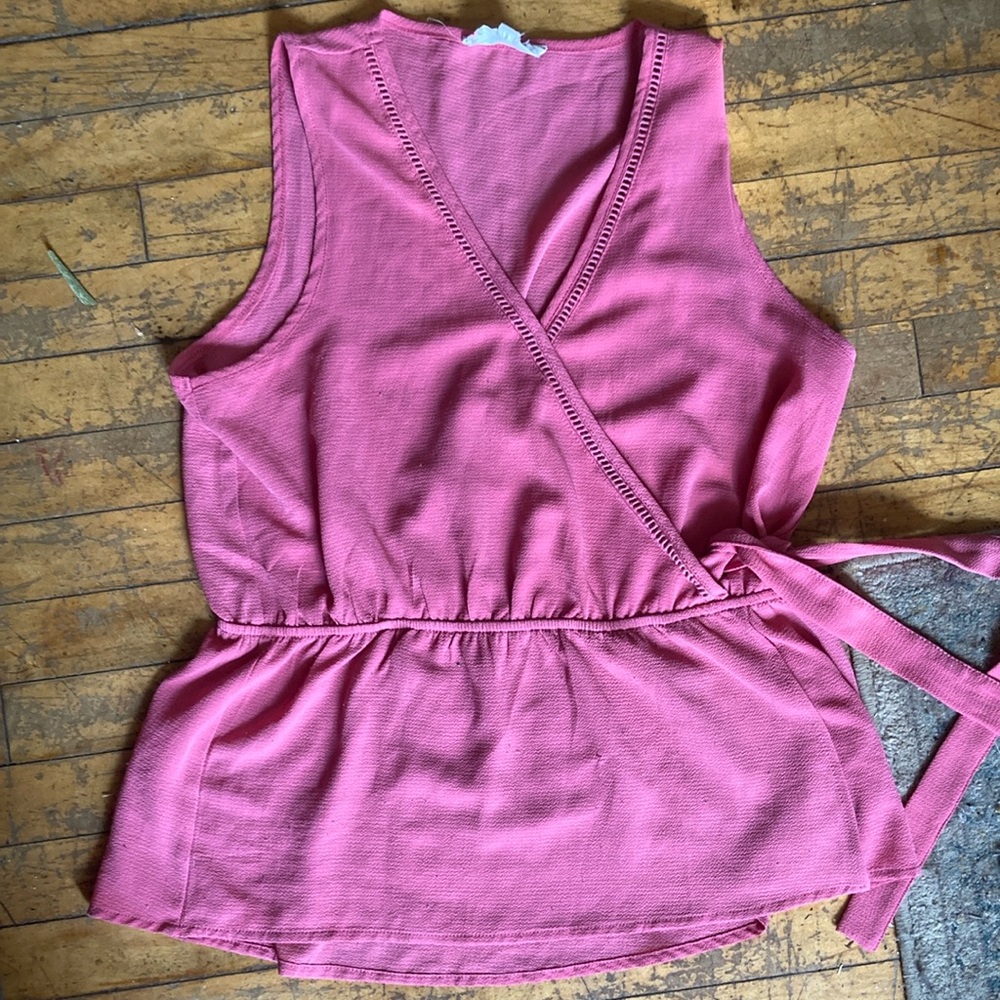 Pink Rose Textured Top